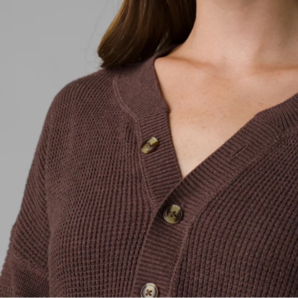 (A4C) Prana Milani Henley Brown Dress, Size XS, NWT - Picture 3 of 13